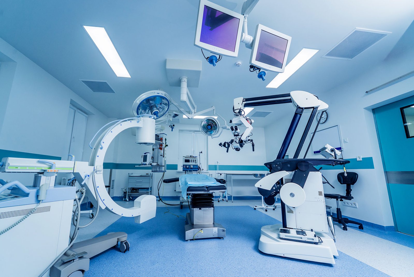 Modern pharmaceutical laboratory with advanced medical equipment